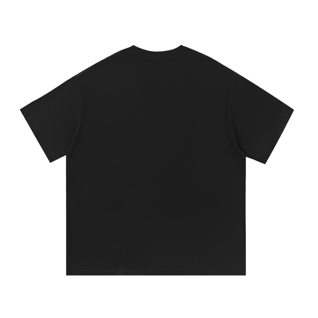 Black 'La Dolce Vita' TOTZ WORLD t-shirt on a white background