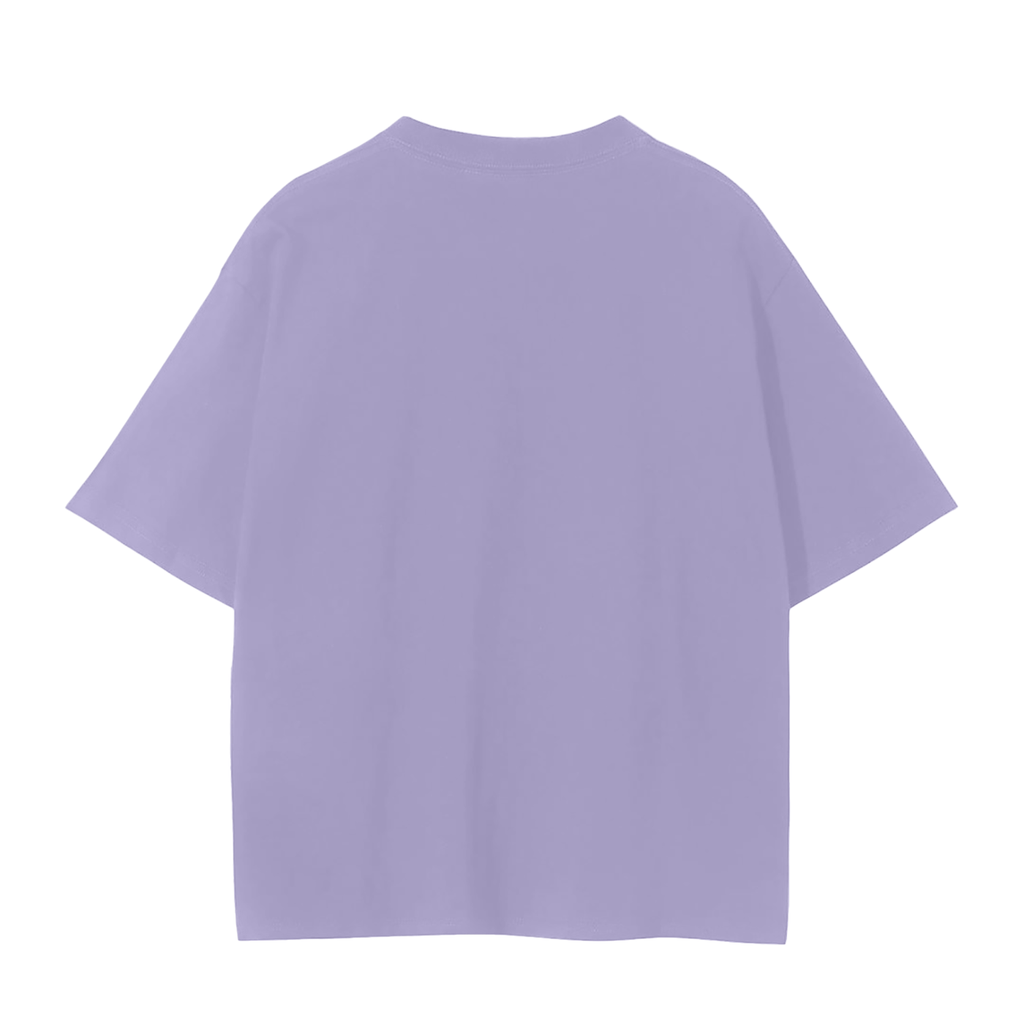 Light purple TOTZ WORLD cotton seamless t-shirt on a white background