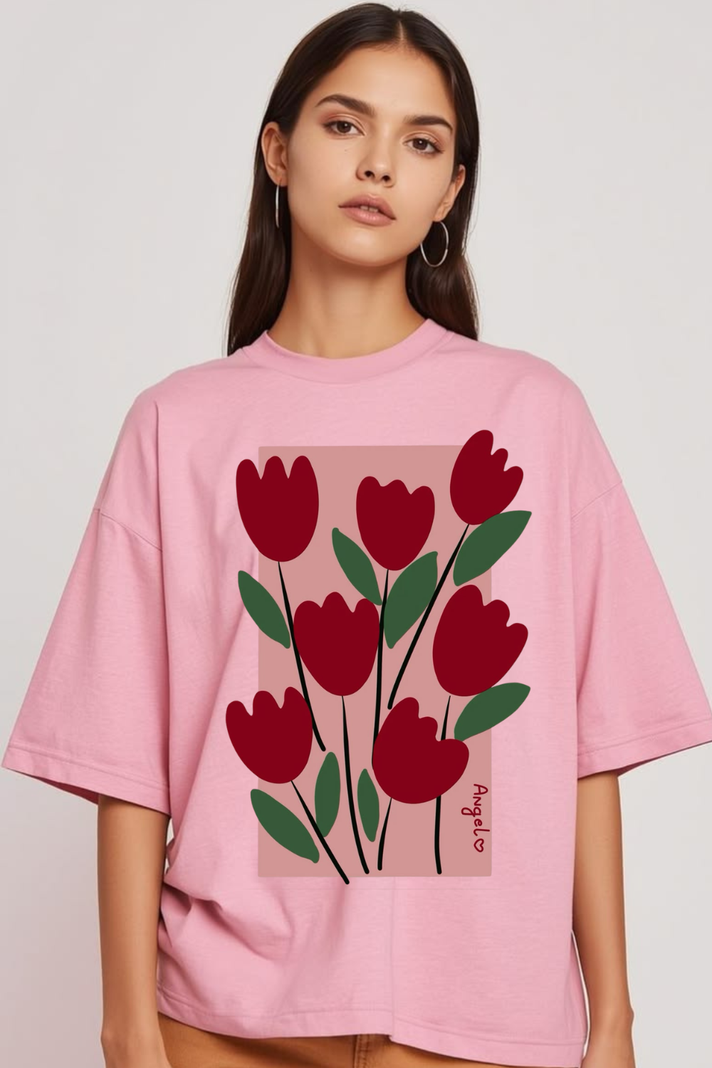 Tulip Bloom Relaxed Fit T-Shirt