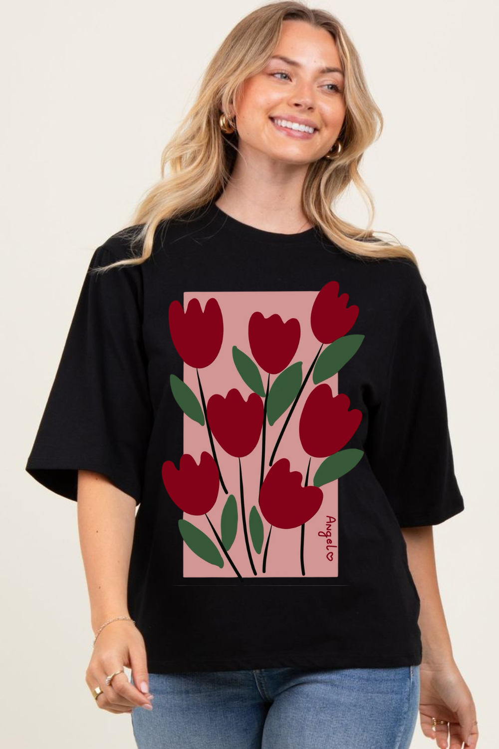 Tulip Bloom Relaxed Fit T-Shirt