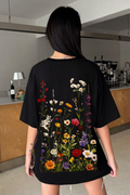 Wildflower Meadow Oversized Graphic Tee